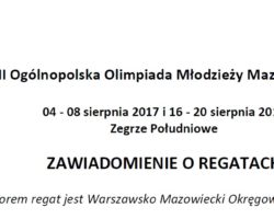XXIII Ogólnopolska Olimpiada Młodzieży Mazowsze 2017