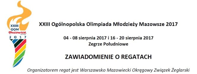XXIII Ogólnopolska Olimpiada Młodzieży Mazowsze 2017