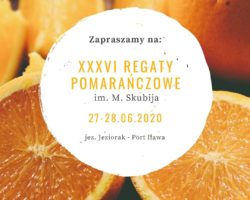 Zaproszenie na XXXVI Regaty Pomarańczowe 27-28.06.2020